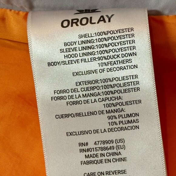 ~~Orolay Coat Women's Parka S Gray Thickened Down Heavy Hooded Puffer Jacket - Picture 6 of 7